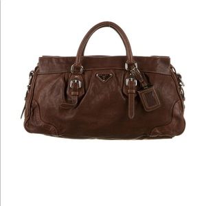 Prada cervo handle bag